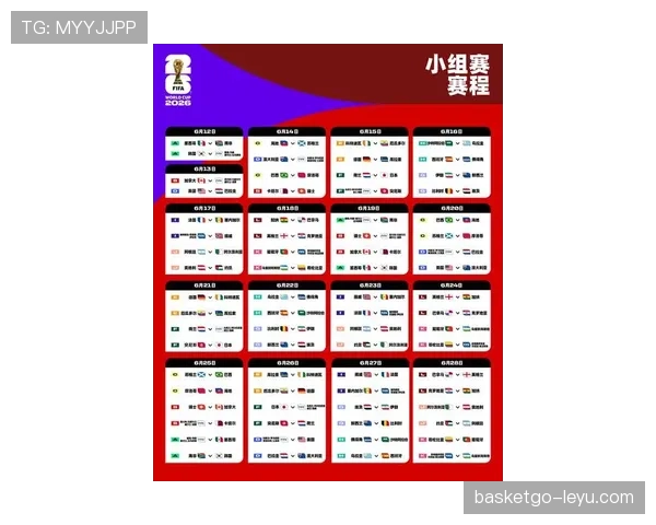 2026年世界杯赛程公布：48队参赛引发更多激烈对决
